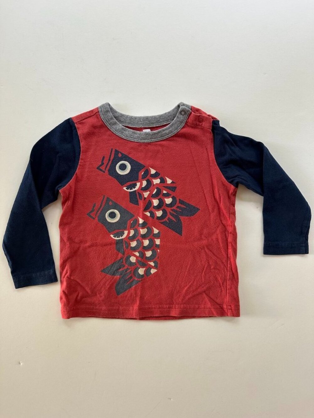 Tea Collection Long Sleeve Fish T-Shirt